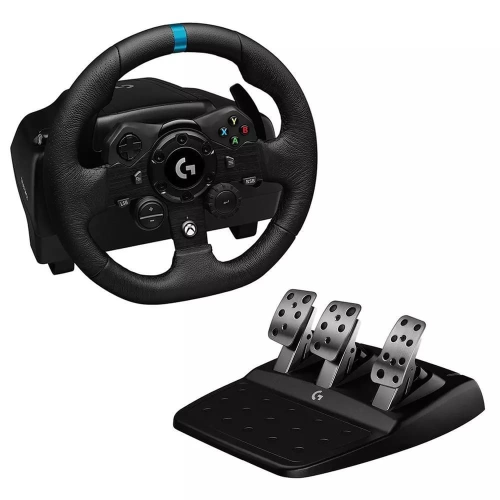 Volante Logitech G923 para Xbox Series X|S, Xbox One e PC com TRUEFORCE Novo Promoção + NF