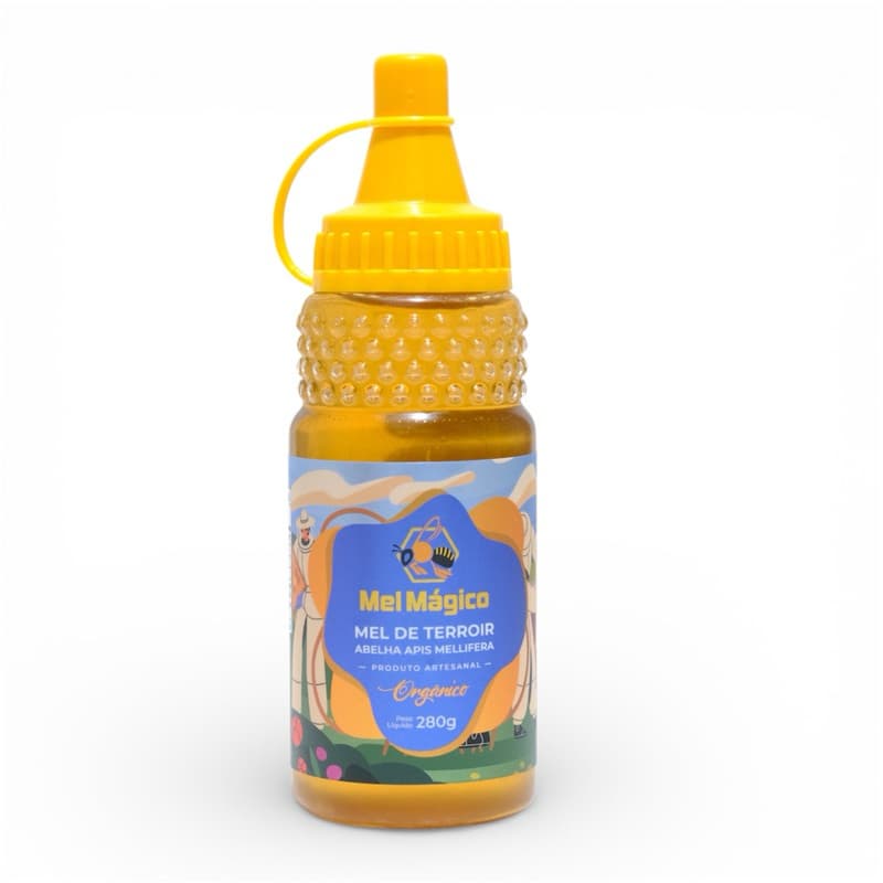 Mel Puro De Abelha -  Bisnaga 280g Florada Predominante Eucalipto - Mel Mágico