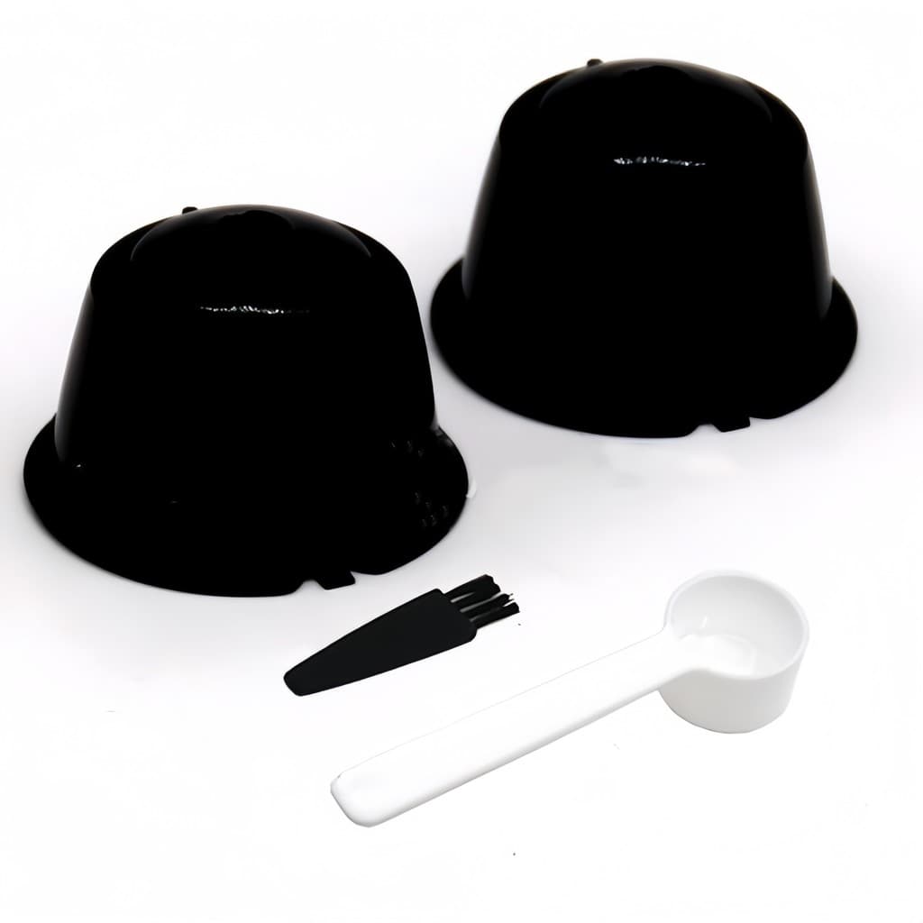 Cápsula De Café Reutilizável De Três Corações De 4 Peças/Dolce Gusto/Nespresso Black