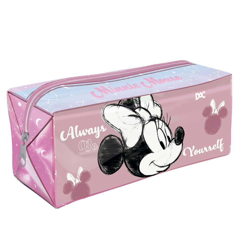 Estojo Escolar Grande Minnie em PVC Cristal – Dac