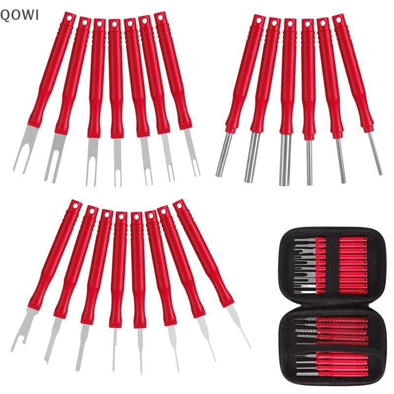 qo 21 Peças Kit De Ferramentas De Remoção De Terminal De Carro , Conector Elétrico Automático , Extrator De Pino , Ferra