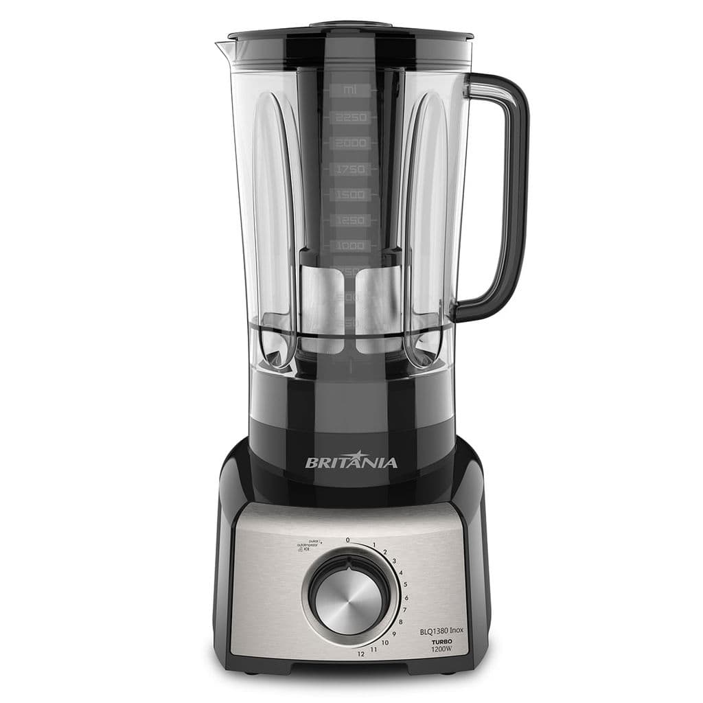 Liquidificador Britânia 3L 1200W 6 lâminas Inox BLQ1380P