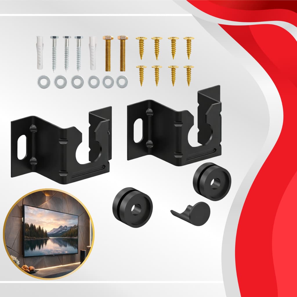Suporte Universal Fixo Para Smart TV LED LCD 4K Parede Painel 10 ate 90 Polegadas
