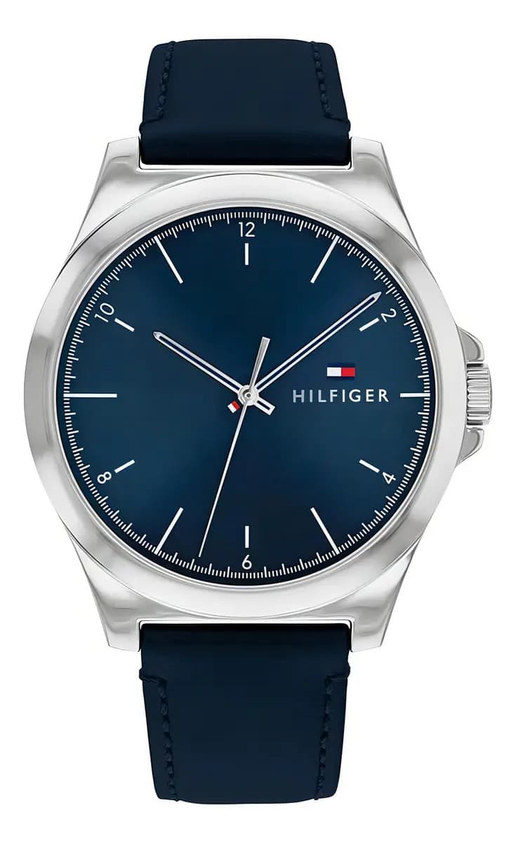Relógio Tommy Hilfiger Norris Masculino Couro Azul - 1710666