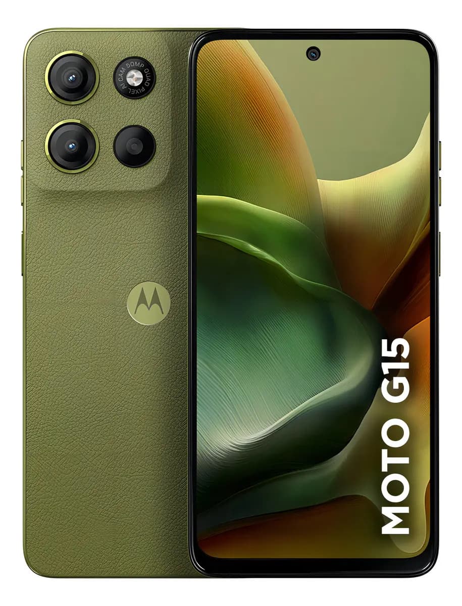 Smartphone Motorola Moto G15 256gb 12gb 4GB RAM 8GB RAM Boost Camera 50mp Verde