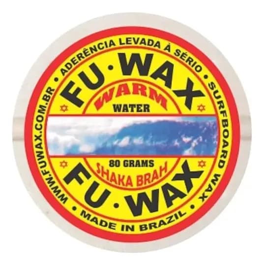 Parafina Para Surf Água Morna Fu Wax Warm Water Cor Branca