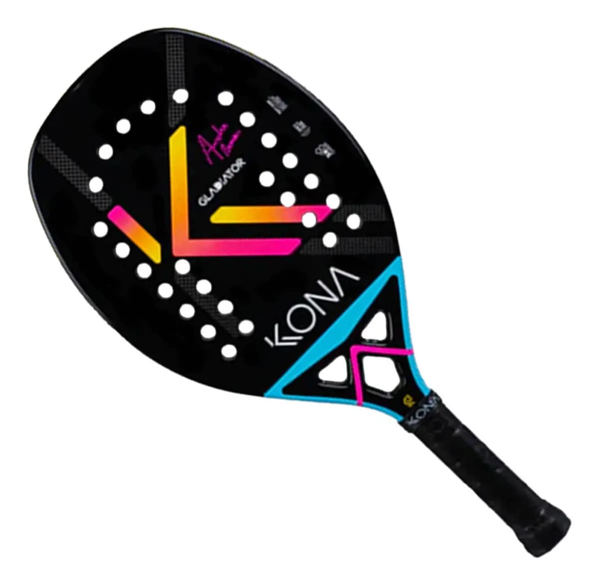 Raquete De Beach Tennis Kona Gladiator - André Baran 2025 Cor Preto
