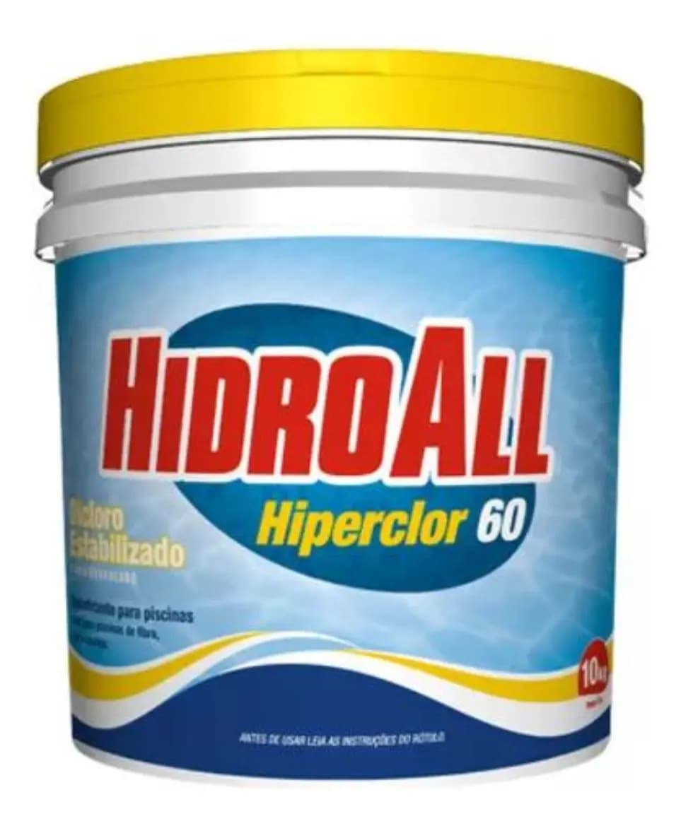Hidroall Hiperclor 60 Cloro para Piscina Solúvel Sem Incrustações