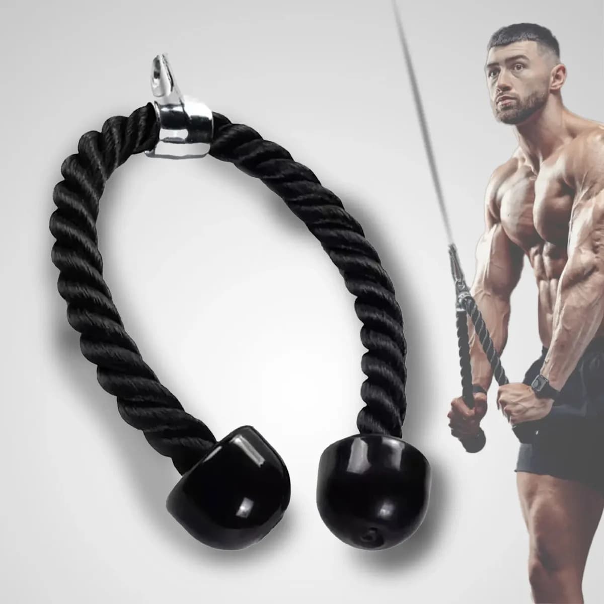 Puxador Triceps Corda Crossover Profissional Academia